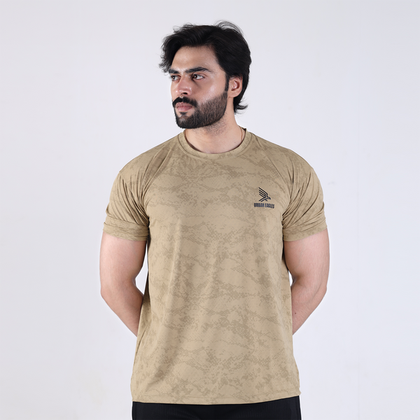 Skin Camouflage Texture Lycra Half Sleeve Shirt – Slim Fit Casual Wear