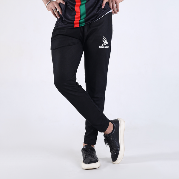 Men’s 3-Stripe Trouser – PK Interlock, Stylish Zips, Narrow Fit
