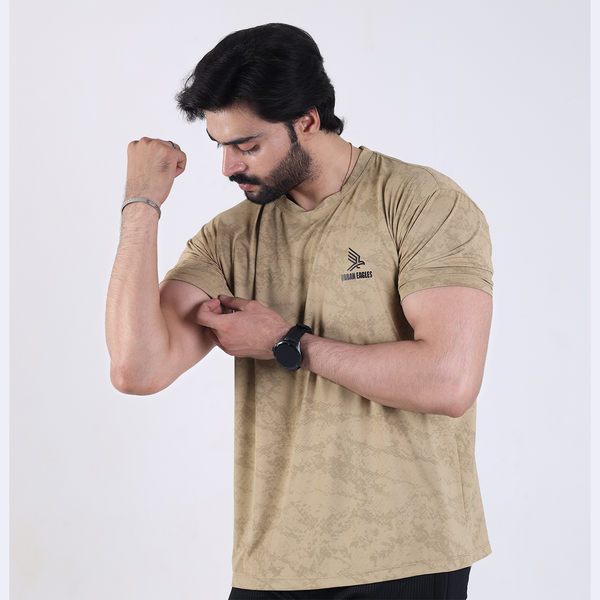 Skin Camouflage Texture Lycra Half Sleeve Shirt – Slim Fit Casual Wear