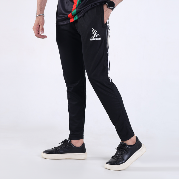 Men’s 3-Stripe Trouser – PK Interlock, Stylish Zips, Narrow Fit