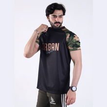 Black Camouflage American Half Sleeve Shirt – Urban Street Style